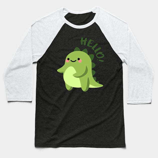 CUTE DINO Baseball T-Shirt by tzolotov